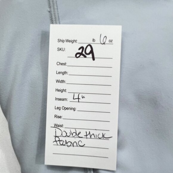 Lululemon Align High Rise Short 4" Inseam Mint Breeze Double Thick Size 12 - Picture 6 of 6